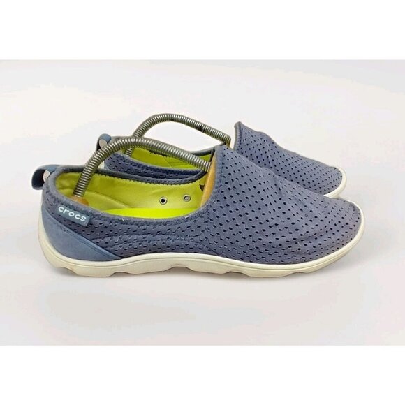 Crocs Women's Duet Busy Day Slip On Blue 10 Comfort Loafers - Picture 1 of 10
